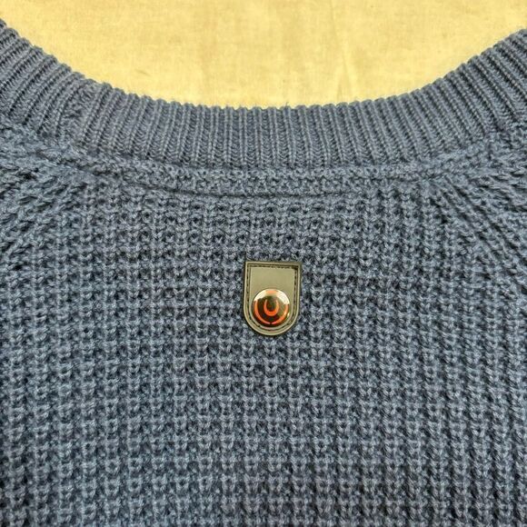 Men’s‎ Duck and Cover Brand Blue Waffle Knit Long Sleeve Sweater Size Small - Picture 5 of 8